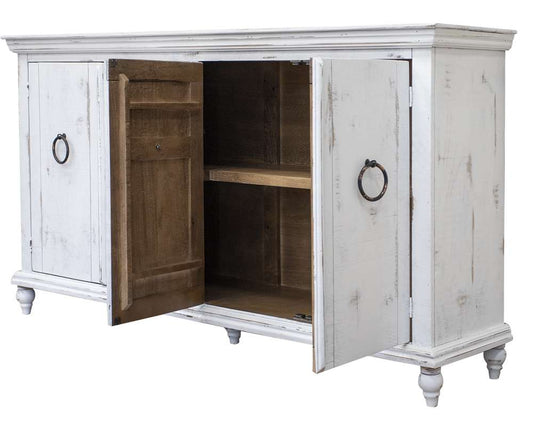 IFD - Capri Console w/4 Doors, White Finish - IFD990CONS-W veiw 1