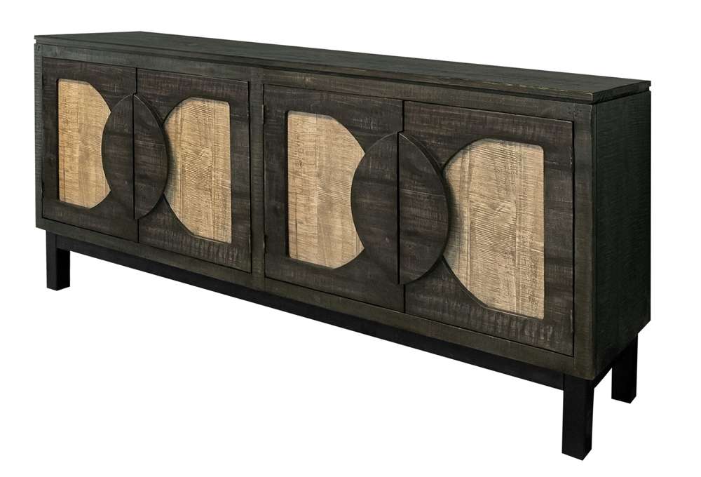 IFD - Cosala 4 Doors, Console w/ Black Finish - IFD8081CNSBK veiw 3