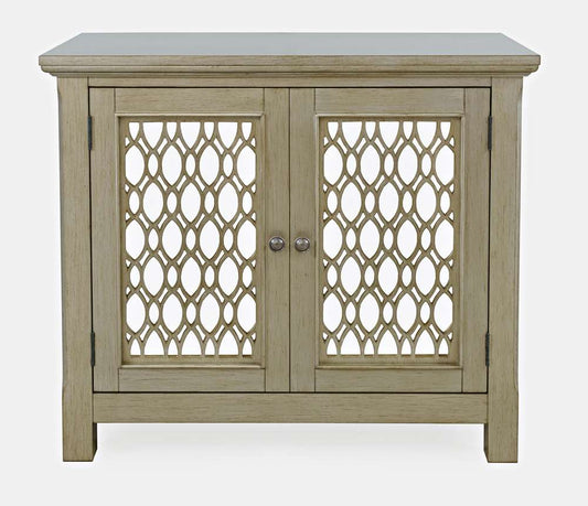 Jofran - Isabella 38in Luxury Mirrored Accent Storage Cabinet, Champagne - 2250-38KD veiw 1