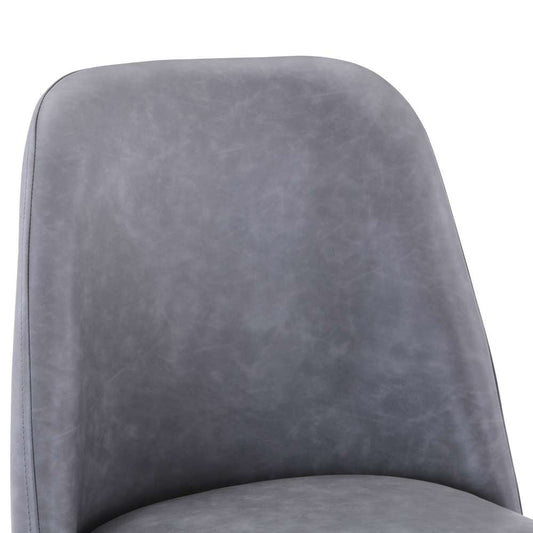 Jofran - Maddox Mid-Century Modern Faux Leather Upholstered Counter Height Barstool (Set of 2) Grey - 2271-MADDOXSTGRY veiw 2