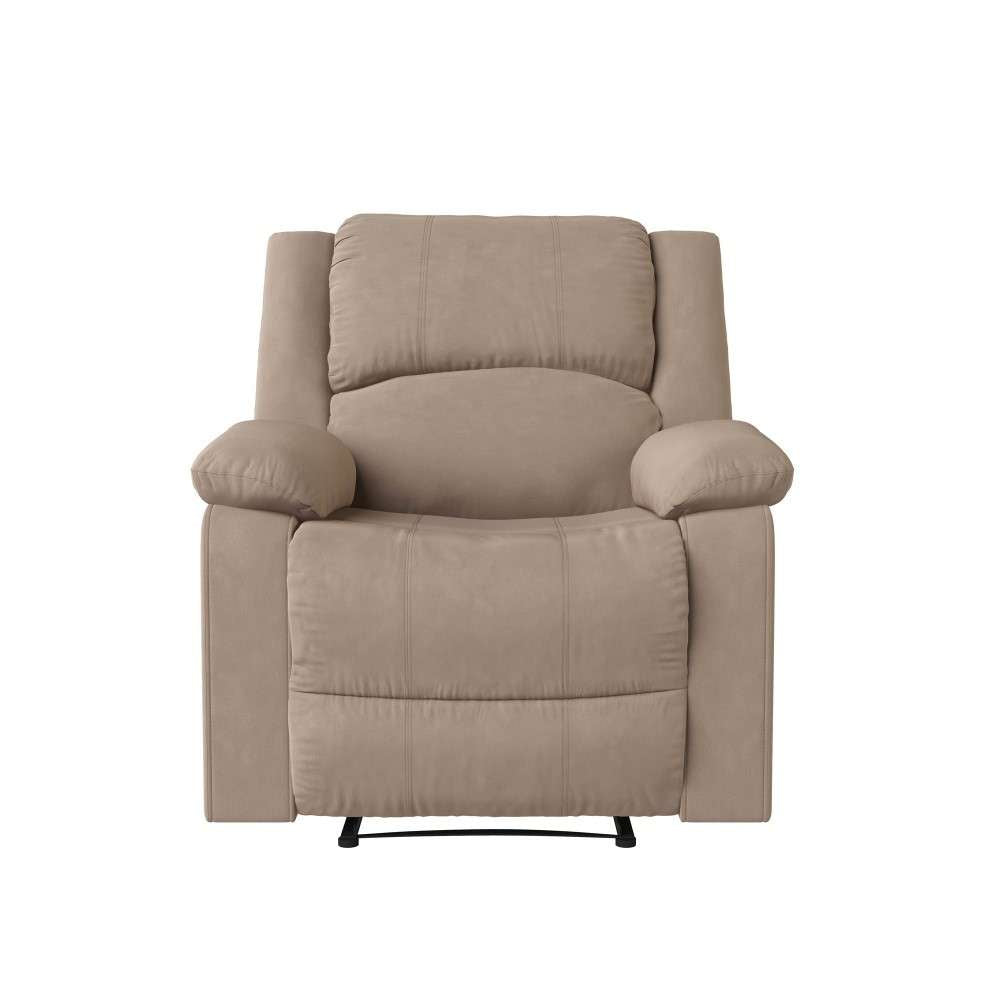 Relax A Lounger - Phyllis Microfiber Manual Recliner, Beige by Lifestyle Solutions - RR-PRK1CM2022 veiw 5