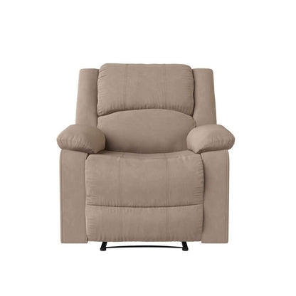 Relax A Lounger - Phyllis Microfiber Manual Recliner, Beige by Lifestyle Solutions - RR-PRK1CM2022 veiw 5