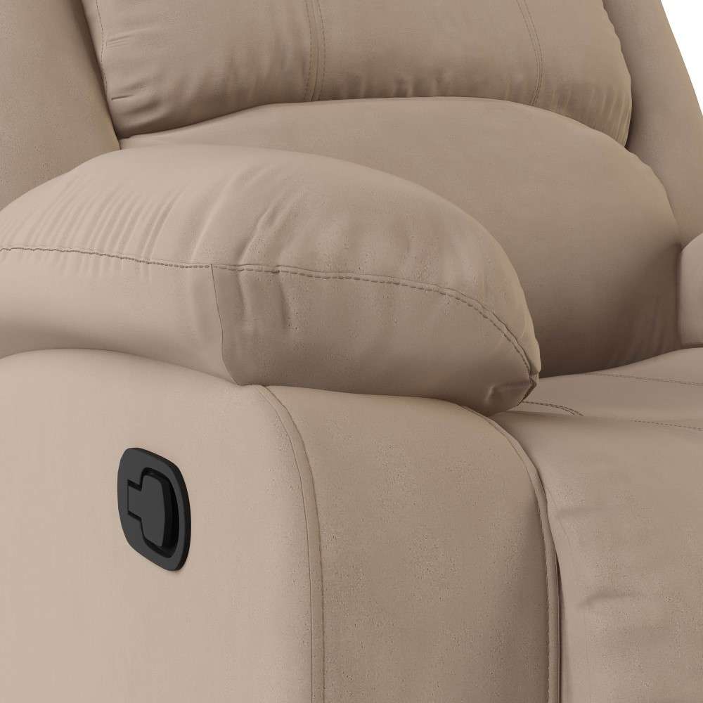 Relax A Lounger - Phyllis Microfiber Manual Recliner, Beige by Lifestyle Solutions - RR-PRK1CM2022 veiw 6