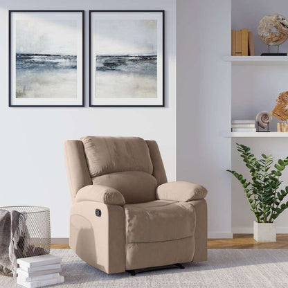 Relax A Lounger - Phyllis Microfiber Manual Recliner, Beige by Lifestyle Solutions - RR-PRK1CM2022 veiw 7