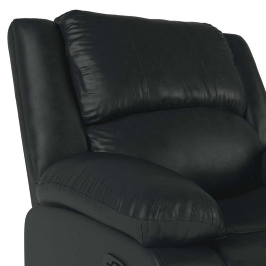 Relax A Lounger - Phyllis Faux Leather Manual Recliner, Black by Lifestyle Solutions - RR-PRK1CP3001 veiw 2