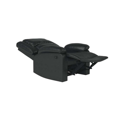 Relax A Lounger - Phyllis Faux Leather Manual Recliner, Black by Lifestyle Solutions - RR-PRK1CP3001 veiw 4
