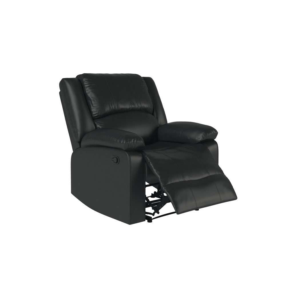 Relax A Lounger - Phyllis Faux Leather Manual Recliner, Black by Lifestyle Solutions - RR-PRK1CP3001 veiw 5