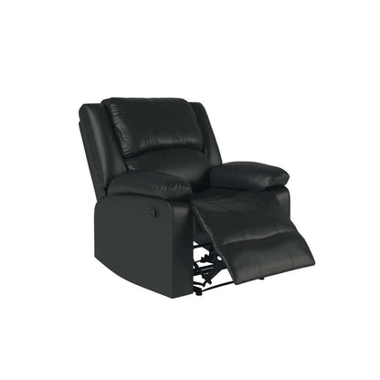 Relax A Lounger - Phyllis Faux Leather Manual Recliner, Black by Lifestyle Solutions - RR-PRK1CP3001 veiw 5