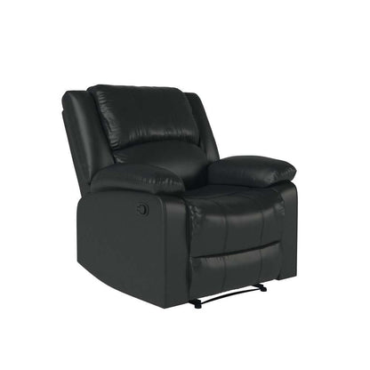 Relax A Lounger - Phyllis Faux Leather Manual Recliner, Black by Lifestyle Solutions - RR-PRK1CP3001 veiw 8