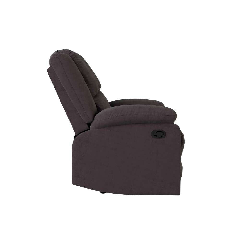 Relax A Lounger - Phyllis Microfiber Manual Recliner, Chocolate by Lifestyle Solutions - RR-PRK1CM2045 veiw 5