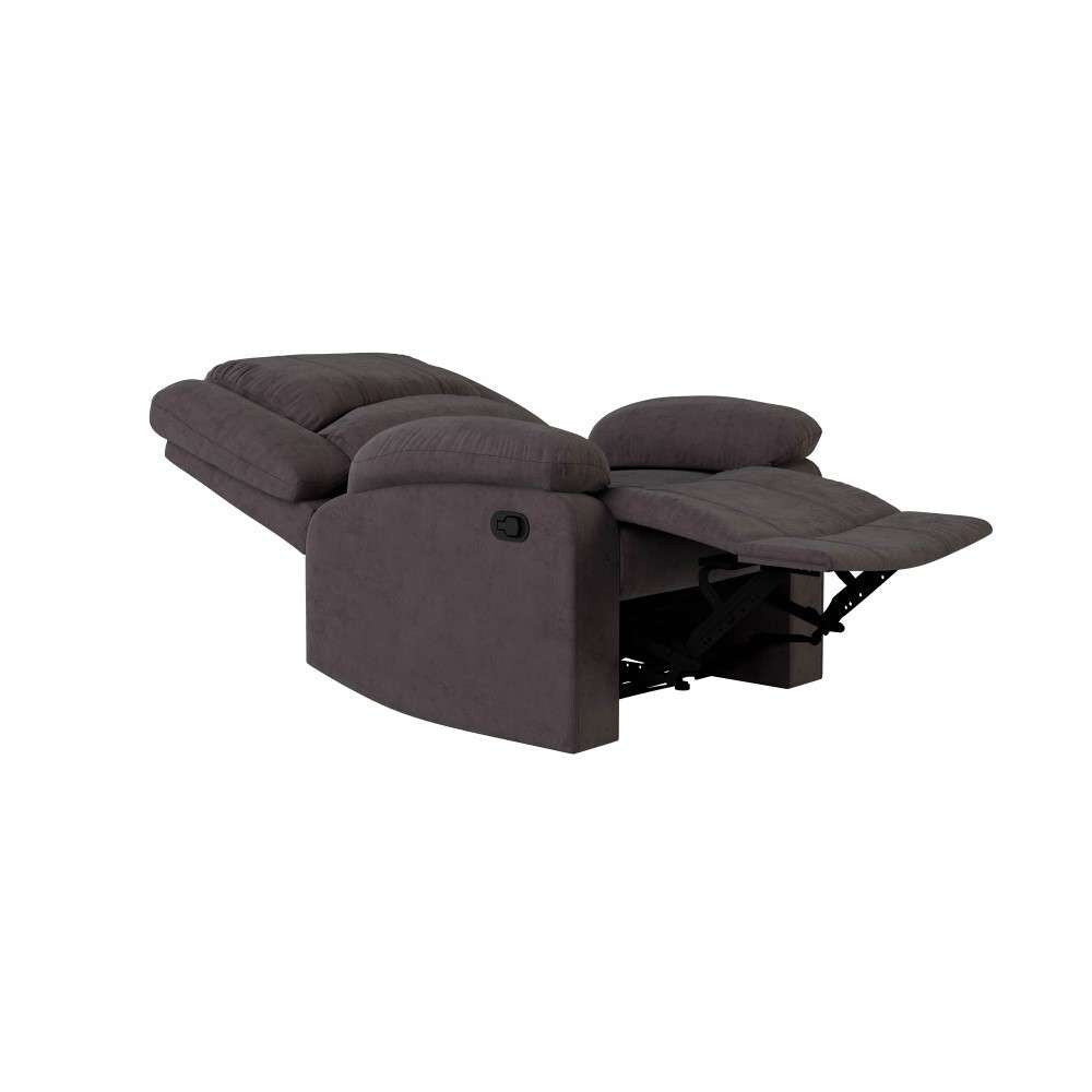 Relax A Lounger - Phyllis Microfiber Manual Recliner, Chocolate by Lifestyle Solutions - RR-PRK1CM2045 veiw 7