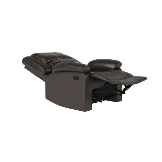Relax A Lounger - Phyllis Faux Leather Manual Recliner, Java by Lifestyle Solutions - RR-PRK1CP3003 veiw 2