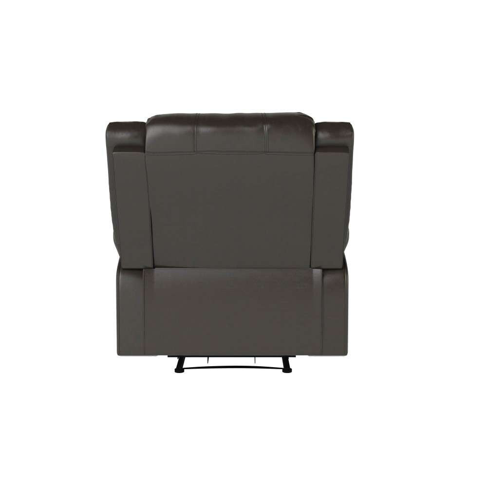 Relax A Lounger - Phyllis Faux Leather Manual Recliner, Java by Lifestyle Solutions - RR-PRK1CP3003 veiw 4