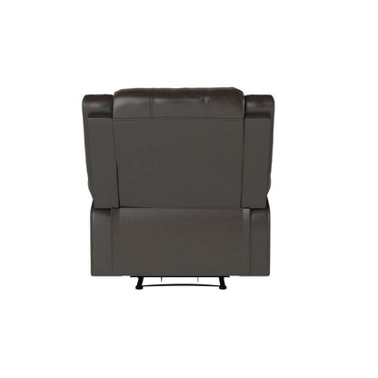 Relax A Lounger - Phyllis Faux Leather Manual Recliner, Java by Lifestyle Solutions - RR-PRK1CP3003 veiw 4