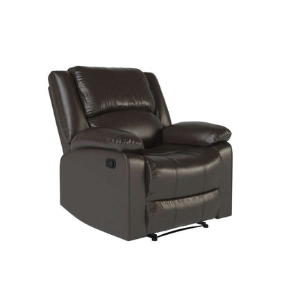 Relax A Lounger - Phyllis Faux Leather Manual Recliner, Java by Lifestyle Solutions - RR-PRK1CP3003 veiw 6