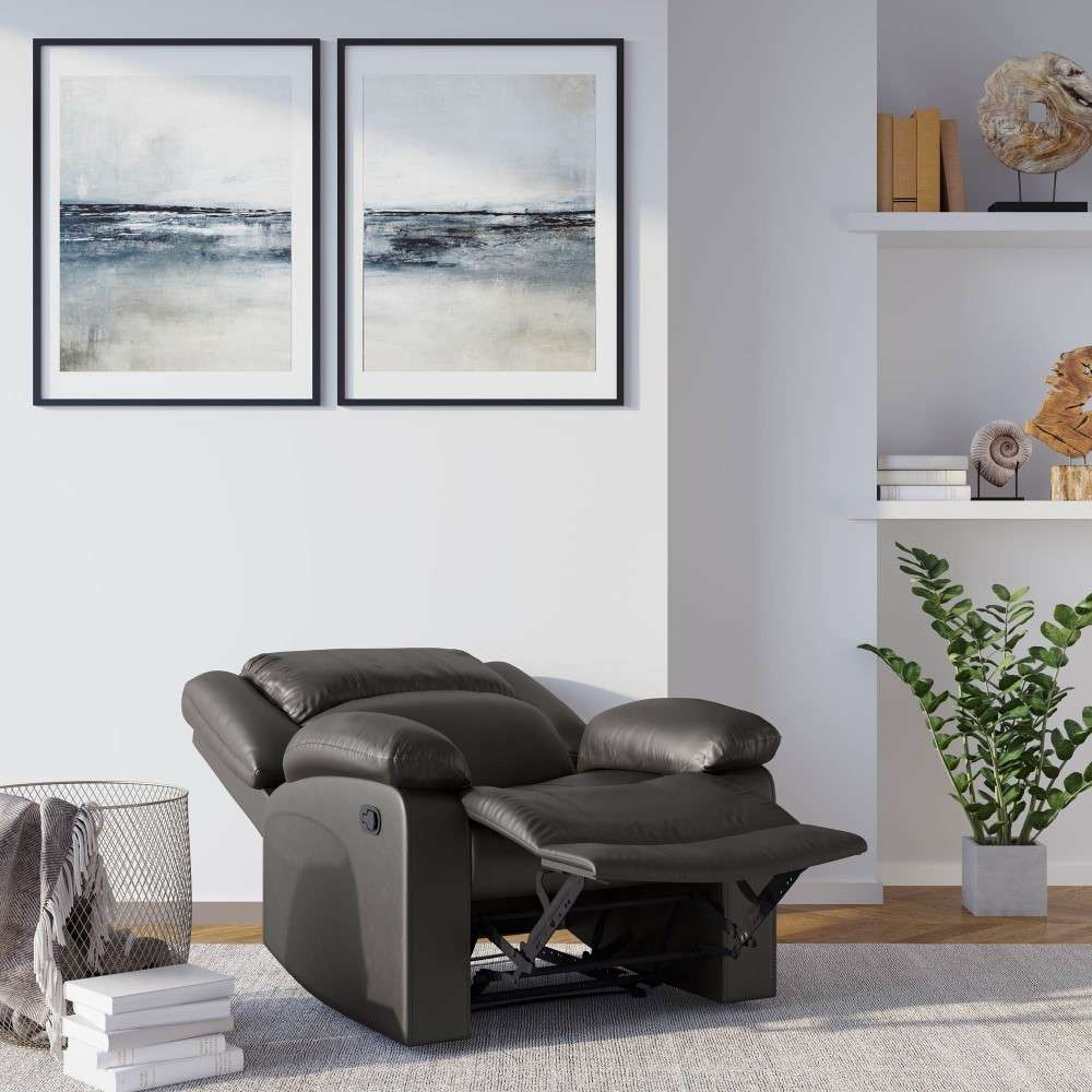Relax A Lounger - Phyllis Faux Leather Manual Recliner, Java by Lifestyle Solutions - RR-PRK1CP3003 veiw 7