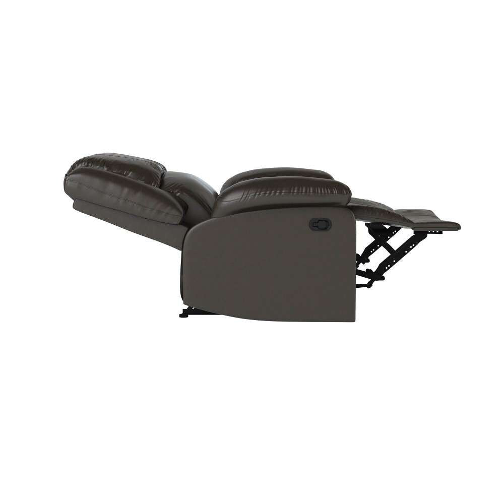 Relax A Lounger - Phyllis Faux Leather Manual Recliner, Java by Lifestyle Solutions - RR-PRK1CP3003 veiw 9