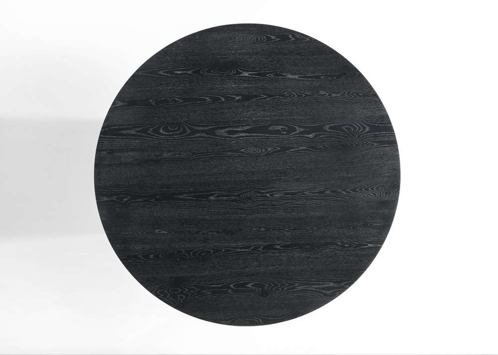 Lilola Home - Jasper Ebony Black 5 Piece 47in Wide Contemporary Round Dining Table Set with Black Finish Chairs - 30022-3 veiw 6