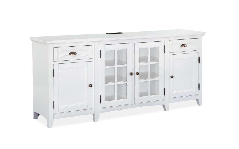 Magnussen - Heron Cove 70in Entertainment Console in Chalk White - E4400-05 veiw 1