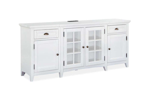 Magnussen - Heron Cove 70in Entertainment Console in Chalk White - E4400-05 veiw 1