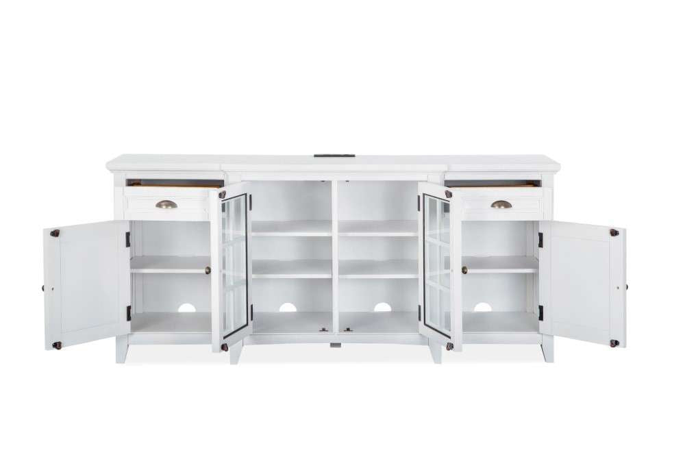 Magnussen - Heron Cove 70in Entertainment Console in Chalk White - E4400-05 veiw 4