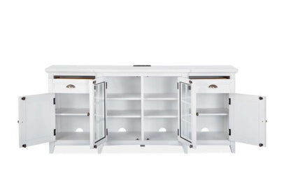 Magnussen - Heron Cove 70in Entertainment Console in Chalk White - E4400-05 veiw 4