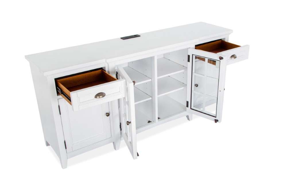 Magnussen - Heron Cove 70in Entertainment Console in Chalk White - E4400-05 veiw 6