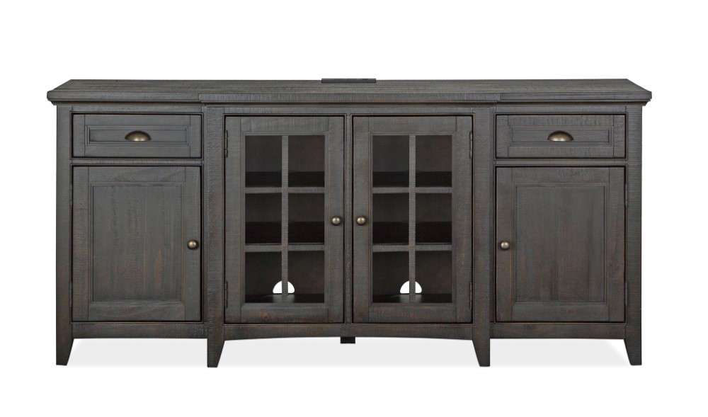 Magnussen - Westley Falls 70in Entertainment Console in Graphite - E4399-05 veiw 3