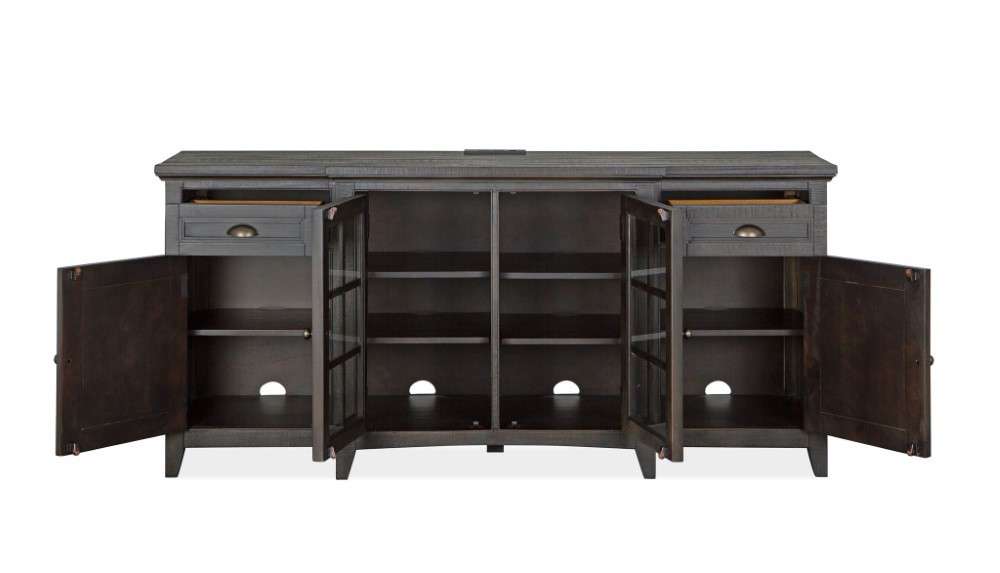 Magnussen - Westley Falls 70in Entertainment Console in Graphite - E4399-05 veiw 4