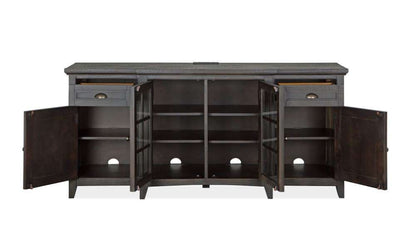 Magnussen - Westley Falls 70in Entertainment Console in Graphite - E4399-05 veiw 4