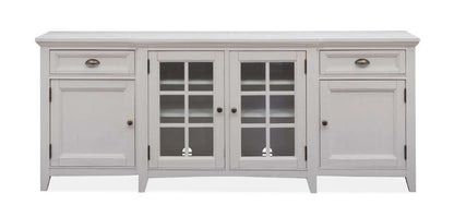 Magnussen - Heron Cove 80in Entertainment Console in Chalk White - E4400-08 veiw 3
