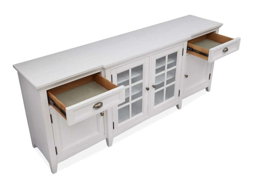 Magnussen - Heron Cove 80in Entertainment Console in Chalk White - E4400-08 veiw 6
