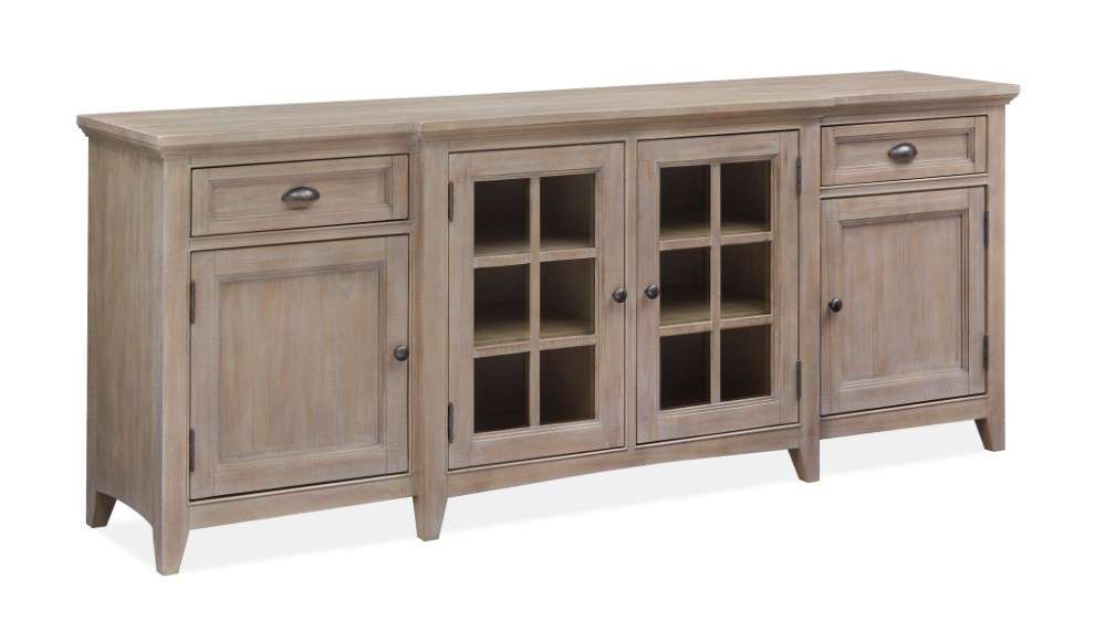 Magnussen - Paxton Place 80in Entertainment Console in Dovetail Grey - E4805-08 veiw 1