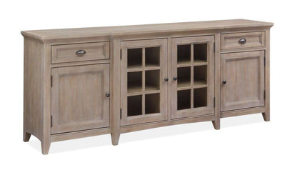 Magnussen - Paxton Place 80in Entertainment Console in Dovetail Grey - E4805-08 veiw 1