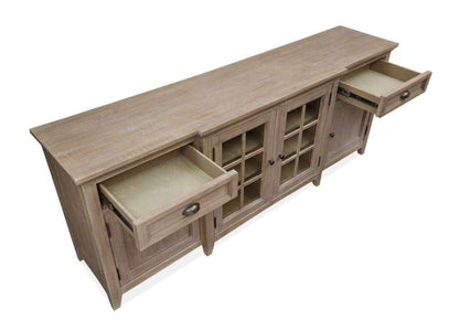 Magnussen - Paxton Place 80in Entertainment Console in Dovetail Grey - E4805-08 veiw 6