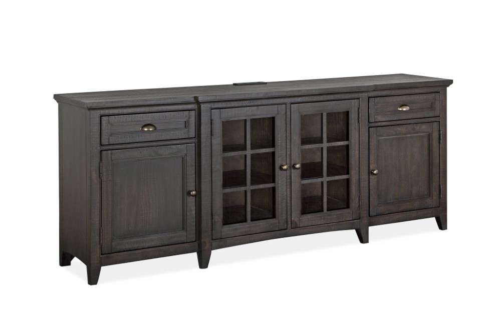 Magnussen - Westley Falls 80in Entertainment Console in Graphite - E4399-08 veiw 1