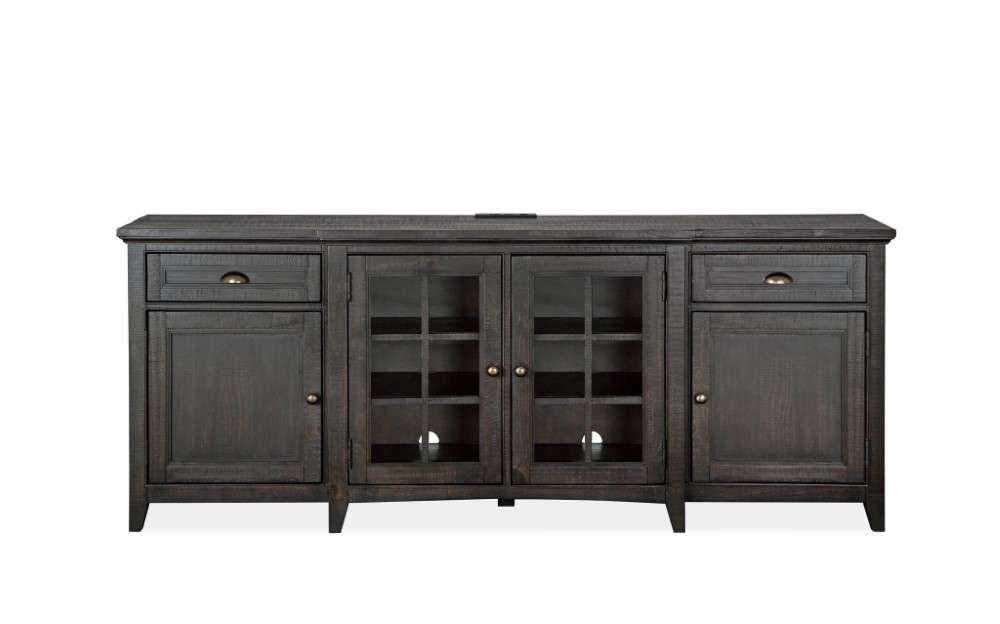 Magnussen - Westley Falls 80in Entertainment Console in Graphite - E4399-08 veiw 3