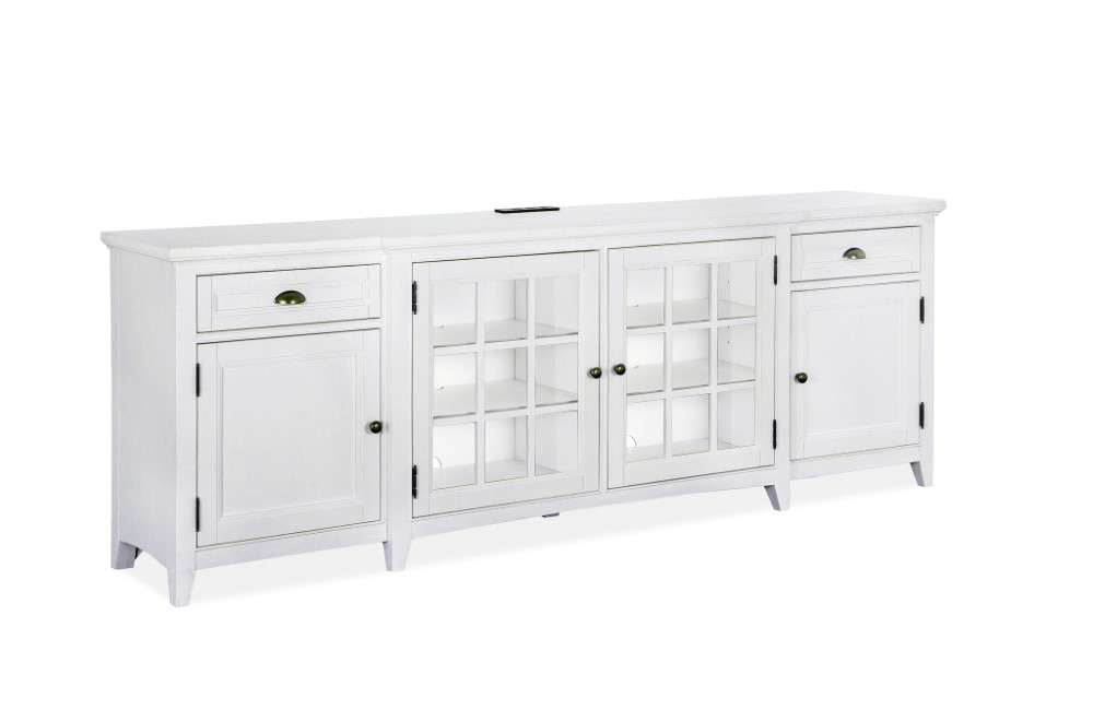 Magnussen - Heron Cove 90in Entertainment Console in Chalk White - E4400-09 veiw 1