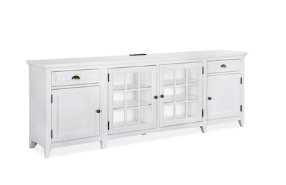 Magnussen - Heron Cove 90in Entertainment Console in Chalk White - E4400-09 veiw 1