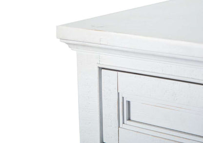 Magnussen - Heron Cove 90in Entertainment Console in Chalk White - E4400-09 veiw 7
