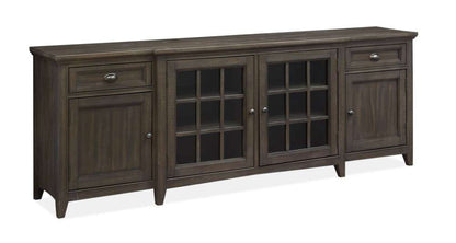 Magnussen - Westley Falls 90in Entertainment Console in Graphite - E4399-09 veiw 1