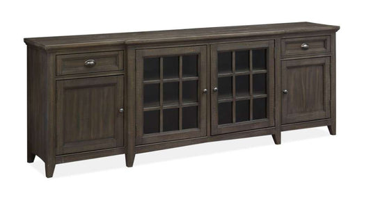 Magnussen - Westley Falls 90in Entertainment Console in Graphite - E4399-09 veiw 1