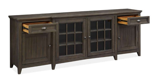 Magnussen - Westley Falls 90in Entertainment Console in Graphite - E4399-09 veiw 2
