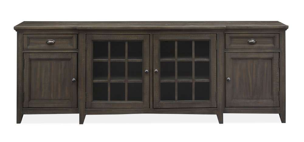Magnussen - Westley Falls 90in Entertainment Console in Graphite - E4399-09 veiw 3