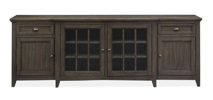 Magnussen - Westley Falls 90in Entertainment Console in Graphite - E4399-09 veiw 3