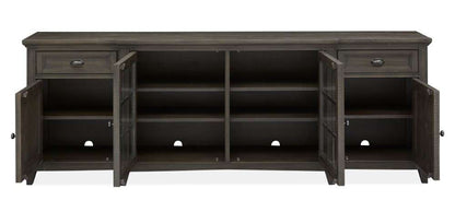 Magnussen - Westley Falls 90in Entertainment Console in Graphite - E4399-09 veiw 4