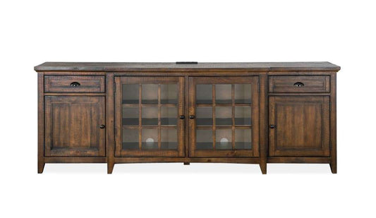 Magnussen - Bay Creek 90in Entertainment Console in Toasted Nutmeg - E4398-09 veiw 2