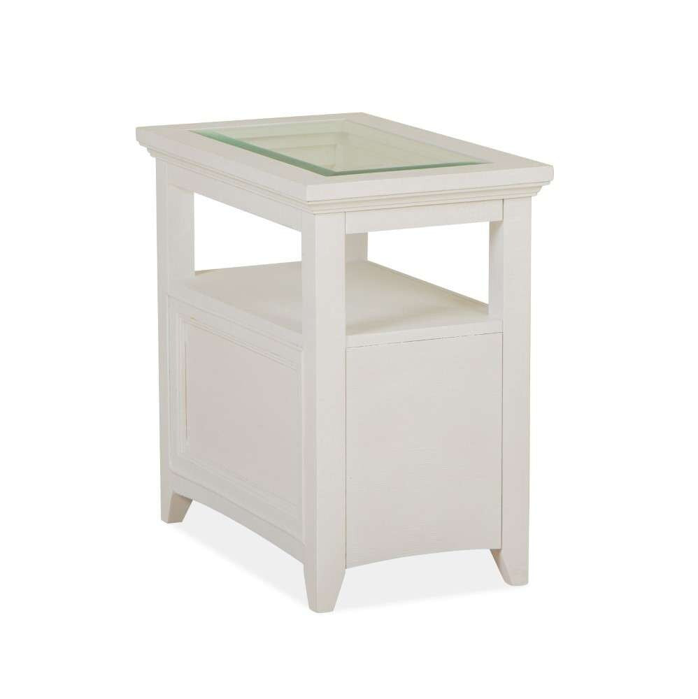 Magnussen - Heron Cove Chairside End Table in Chalk White - T4400-10 veiw 3
