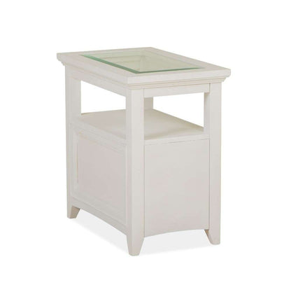 Magnussen - Heron Cove Chairside End Table in Chalk White - T4400-10 veiw 3