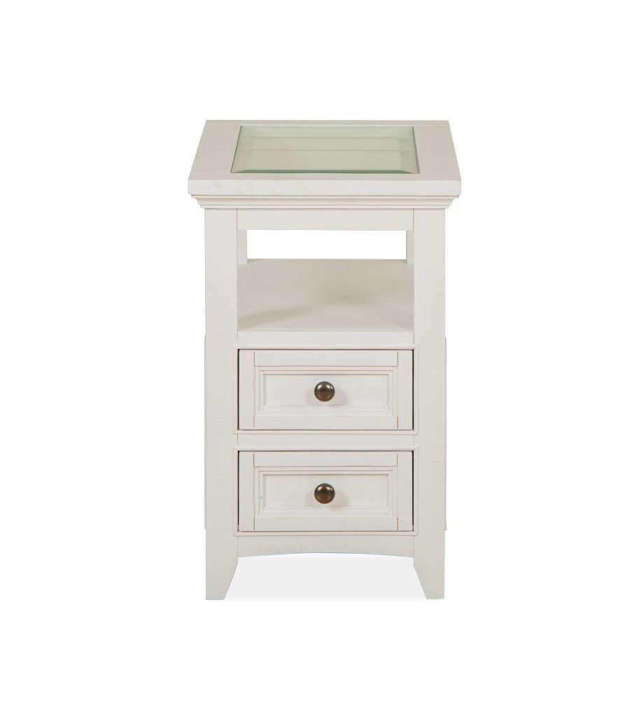 Magnussen - Heron Cove Chairside End Table in Chalk White - T4400-10 veiw 5